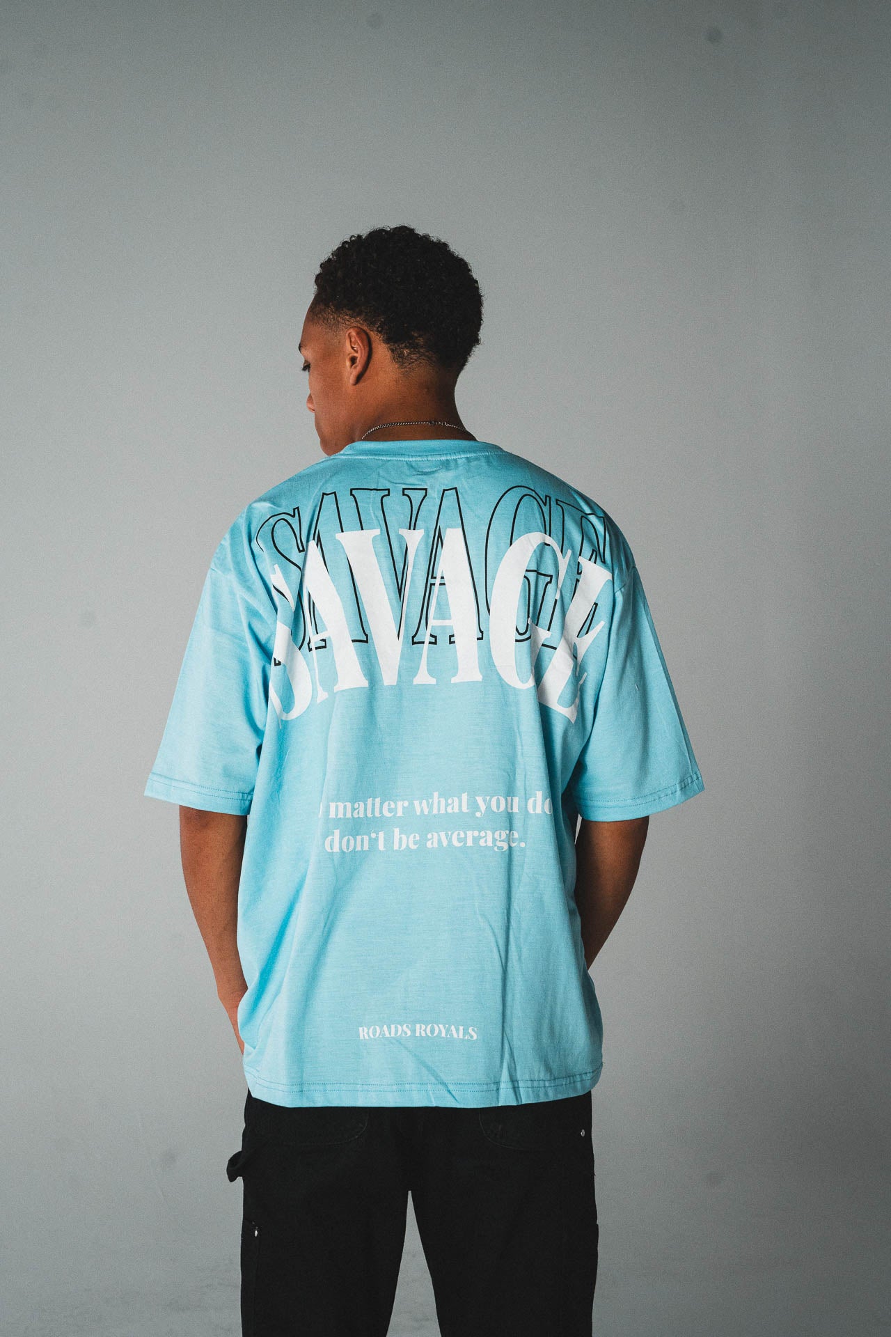 „Savage“ Tee babyblue