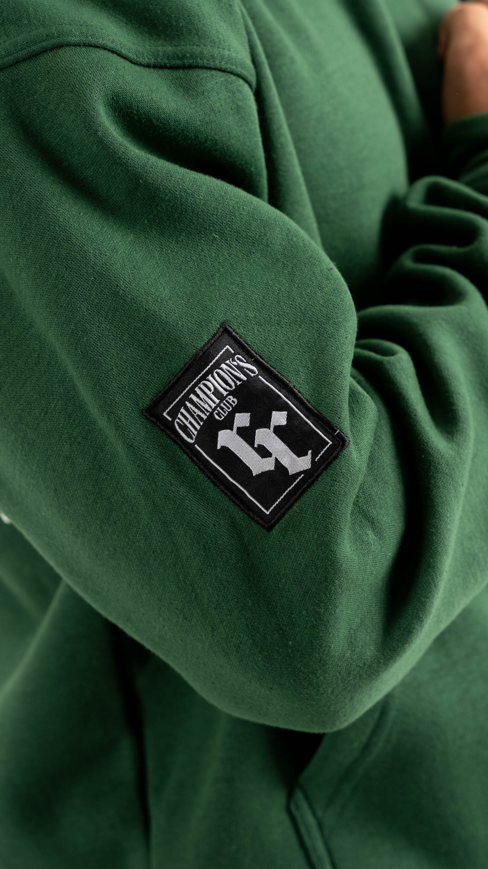 „C-Club“ hoodie forest green