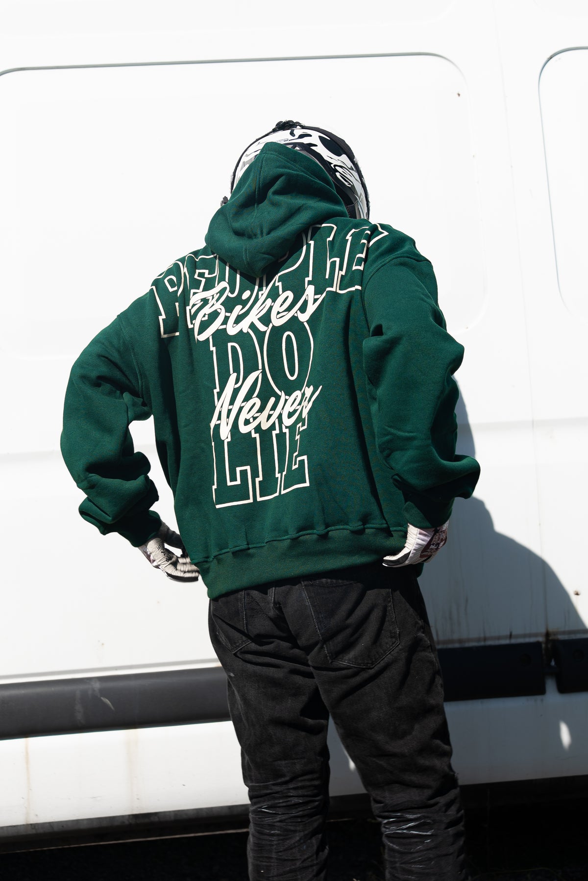 “BIKES NEVER LIE” DARK EMERALD