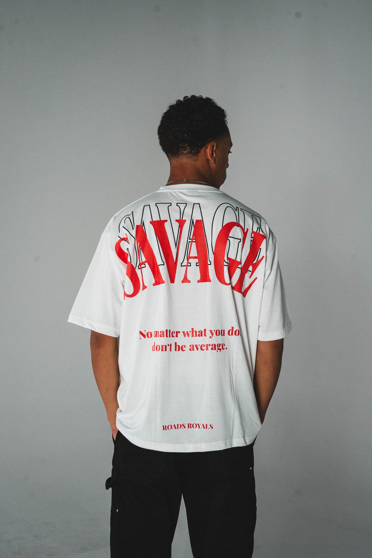 „Savage“ Tee white