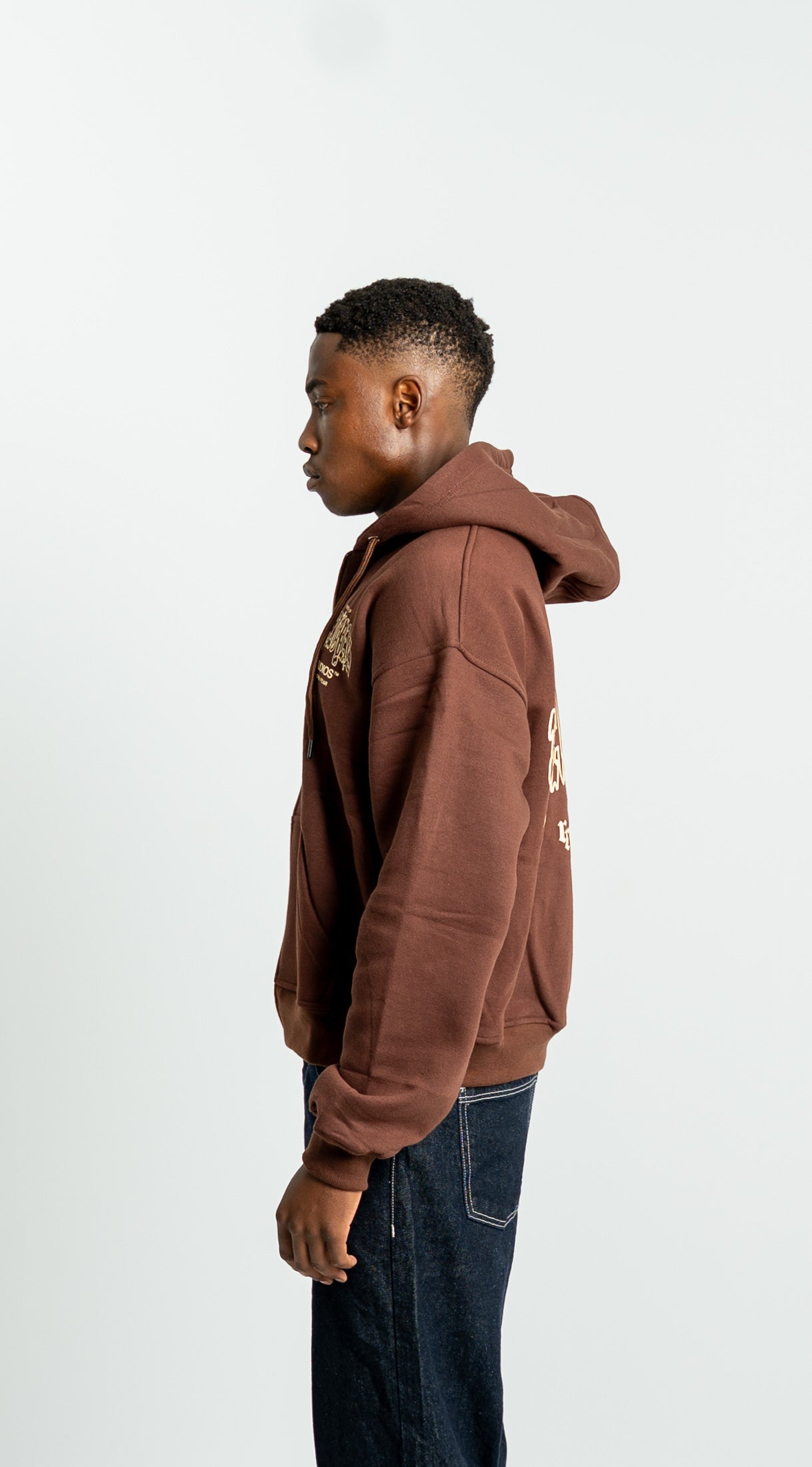“Cross” Zipper Cocoa Brown
