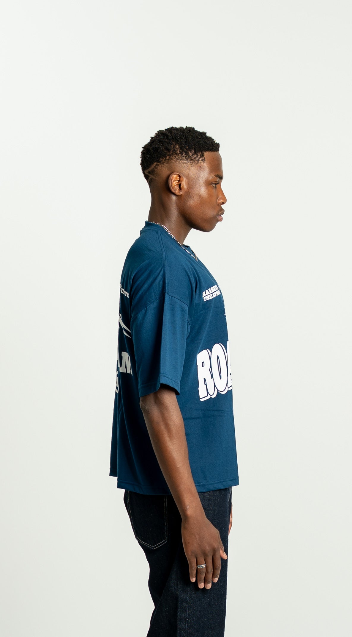 “Racing” Tee Petrol Blue