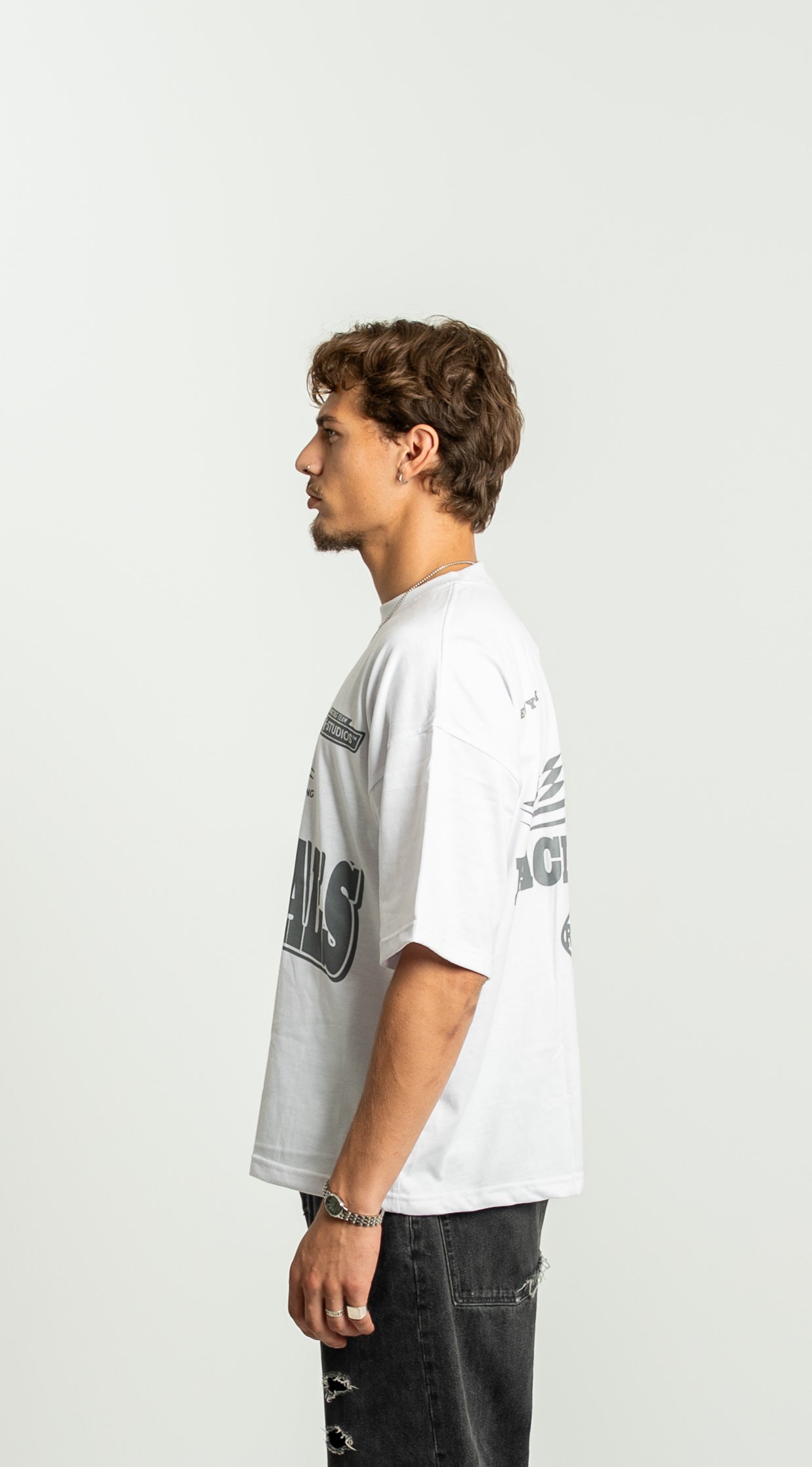 “Racing” Tee White