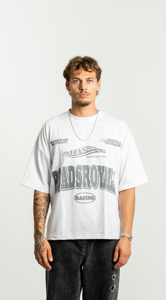 “Racing” Tee White