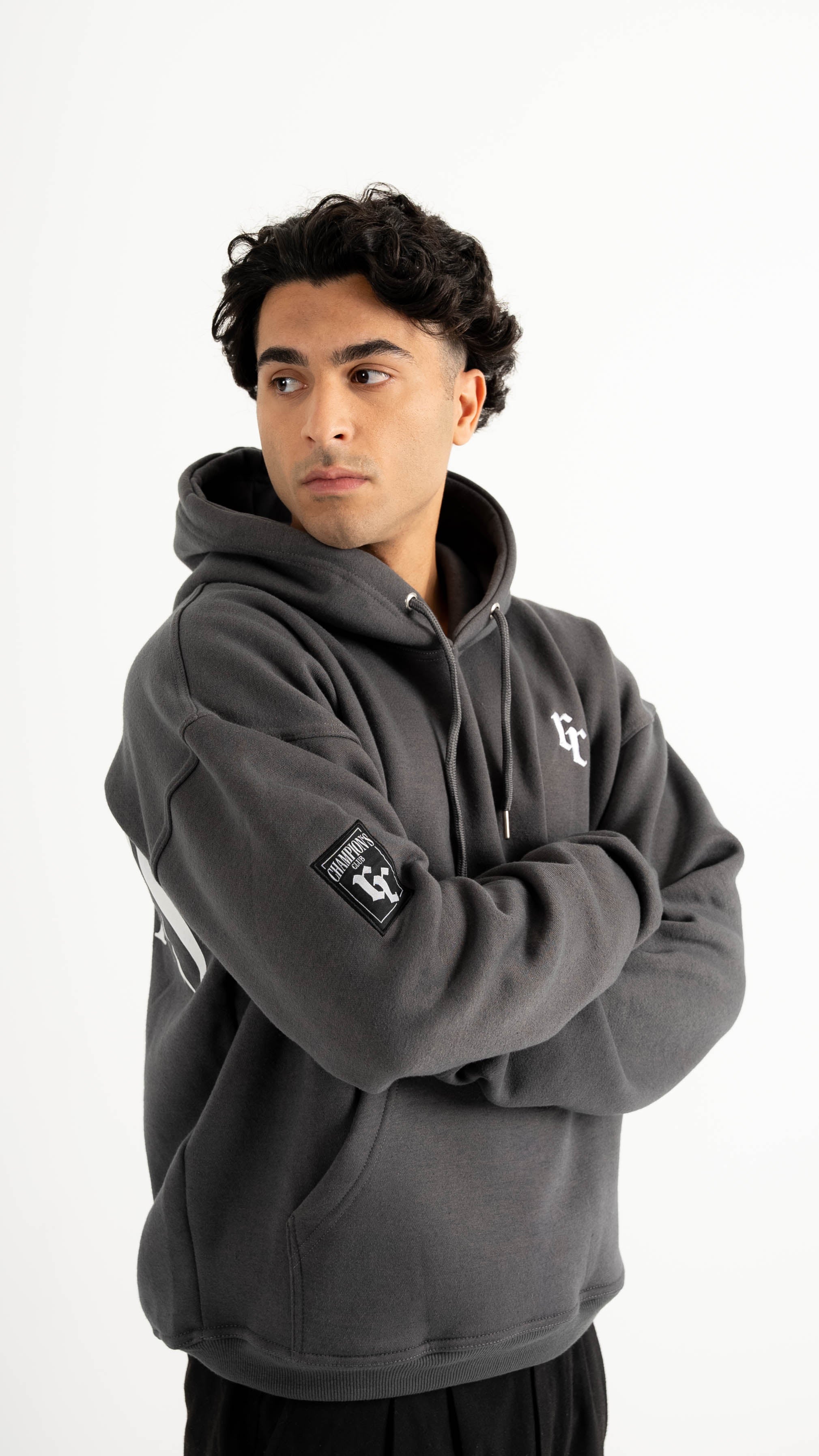 „C-Club“ hoodie dark grey