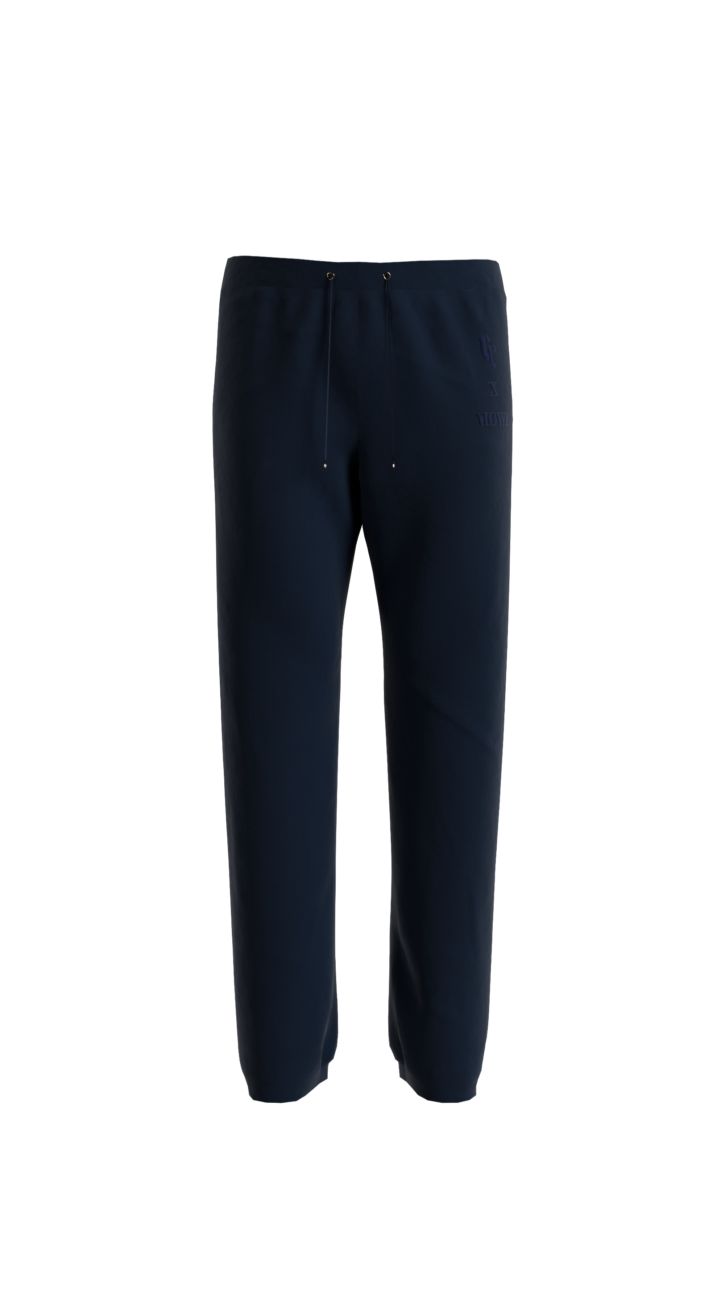RR x MOWE Jogginghose mit offenem Bein, marineblau und dunkelblau